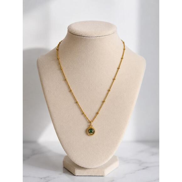 Other Jewelry - Gold Evil Eye Pendant Necklace Women Stainless Steel Dainty Chain Jewelry